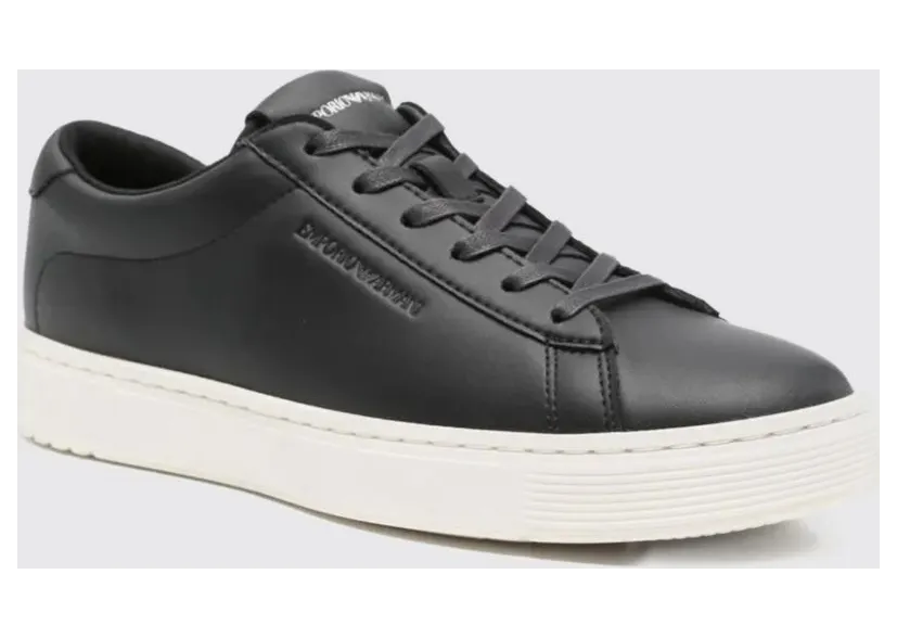 Emporio armani Leather Sneakers Black (EM004783AF20004UC001)