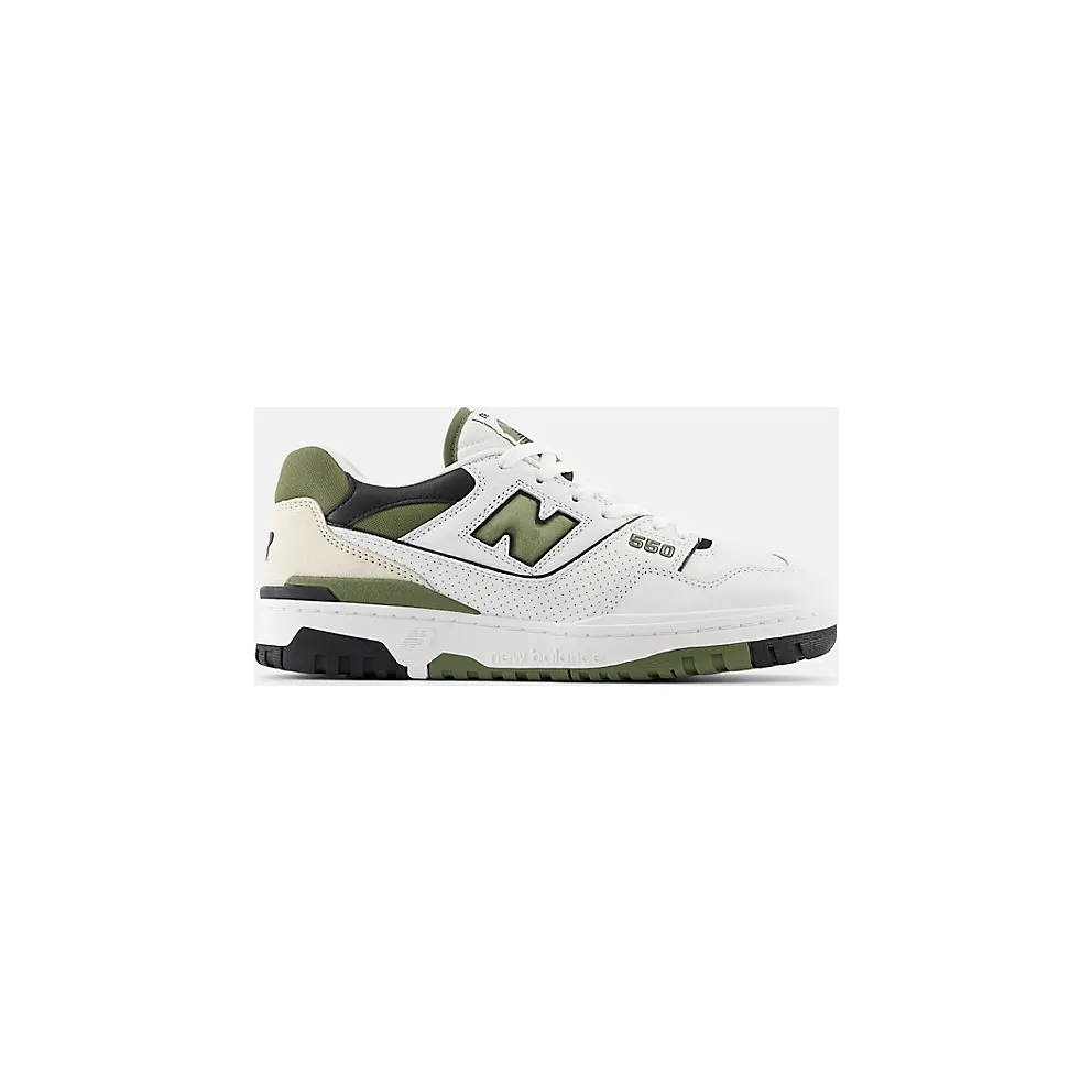 New Balance 550 “White / Dark Olivine” (BB550DOB)