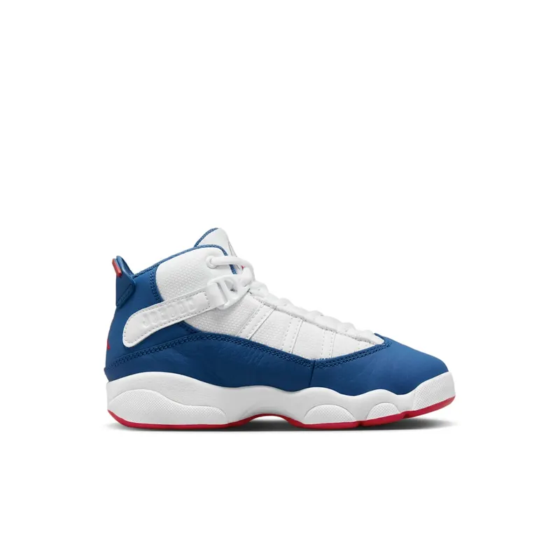 Jordan 6 Rings White University Red Light Steel Grey True Blue (323432-140)