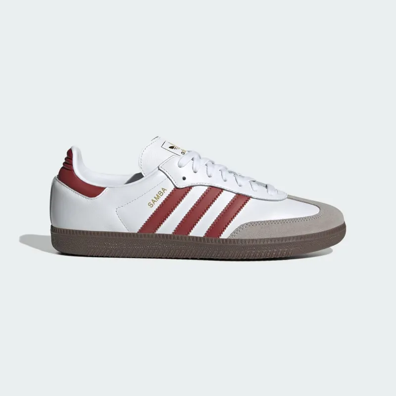 Adidas Samba OG Cloud White / Preloved Ruby / Clear Granite (JH8798)