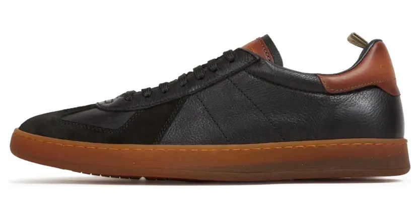 Officine Creative Militia 001 leren met vlakken “Black” (OCUMILI001LC170Z591)