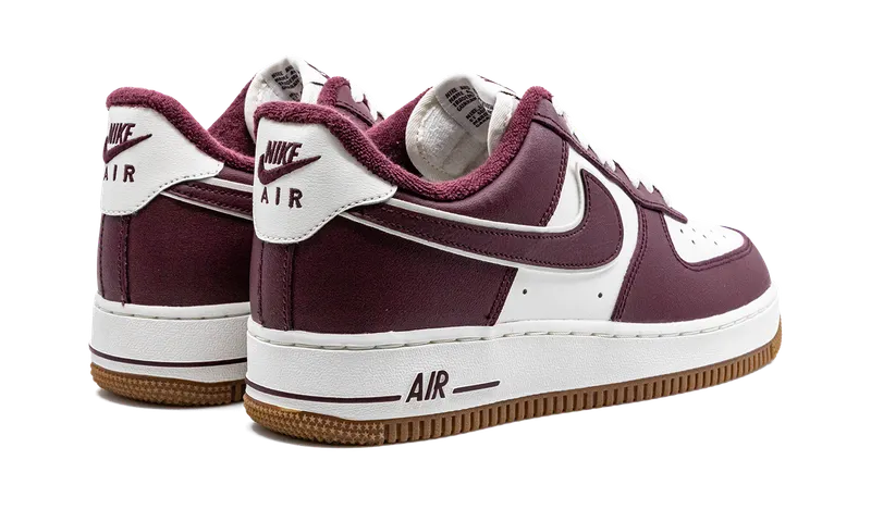Nike Air Force 1 Low “College Pack – Night Maroon” (DQ7659-102)