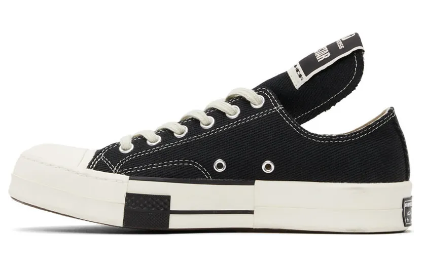 Rick Owens Drkshdw Black Converse Edition Drkstar Lo Sneakers (DC02AX727 CTDR2) (3)