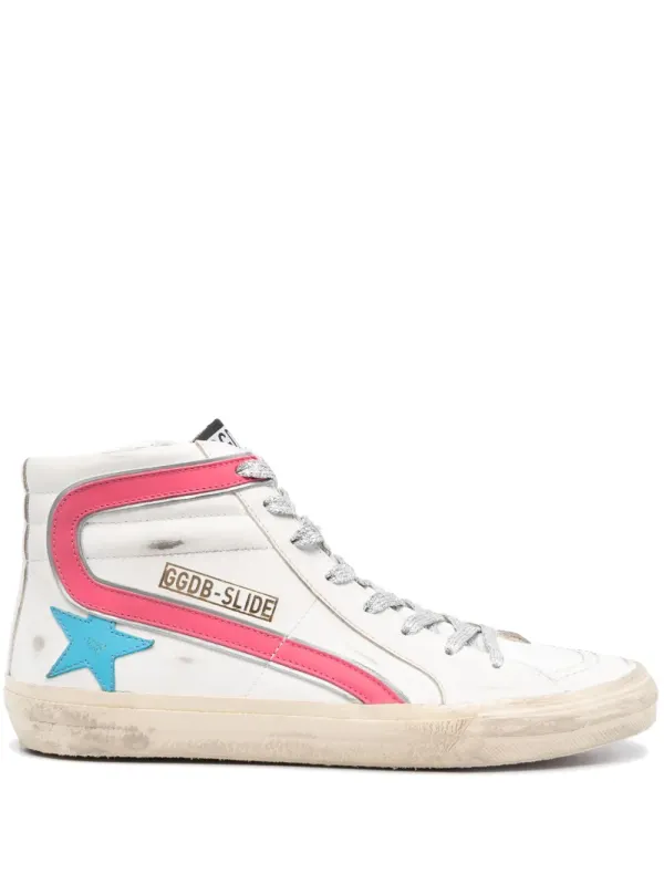 Golden Goose Slide High-Top-Sneakers – Weiß (GWF00115F00470782338)