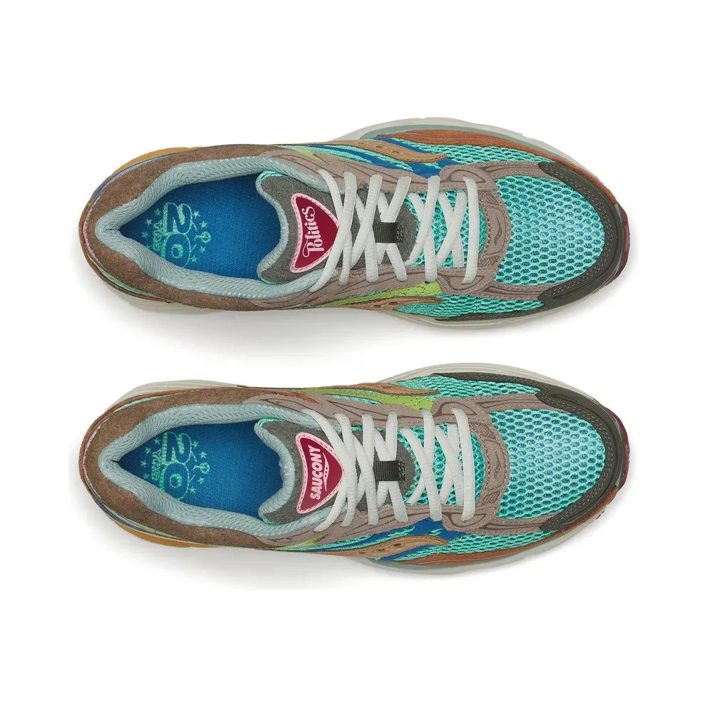 Saucony x Politics Progrid Omni 9 (blue / brown) – S71032-1