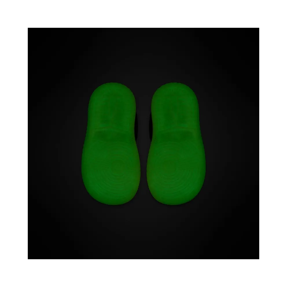 Jordan 1 Mid Glow-In-The-Dark (TD) Black/Ember Glow-Barely Volt-Light Soft Pink-Jade Aura (AV5172-076)