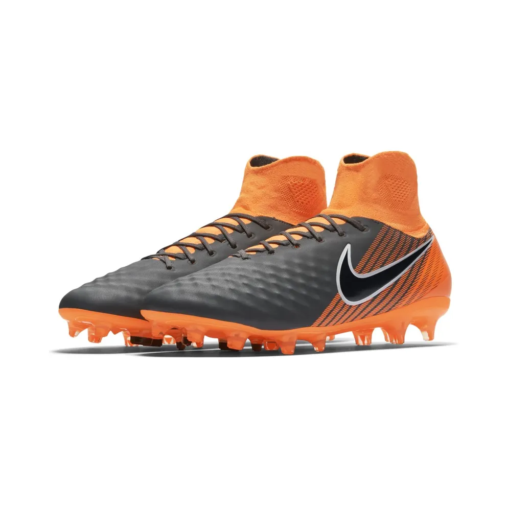 Nike Magista Obra II Pro DF FG Dark Grey Total Orange Dark Grey/Total Orange-White (AH7308-080)