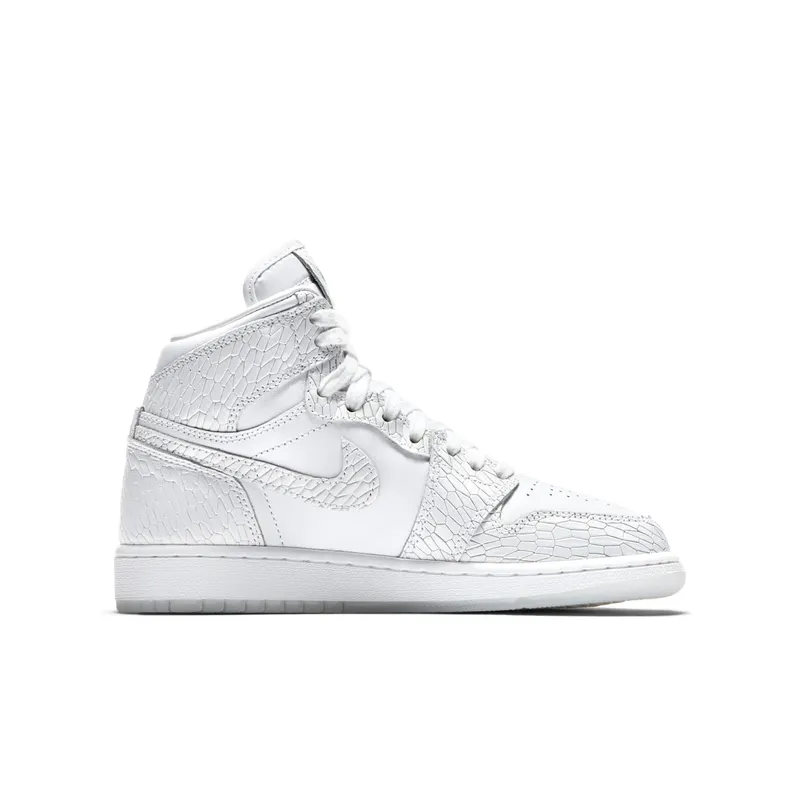 Jordan 1 Retro High Heiress Pure Platinum (GS) White/White-Pure Platinum (832596-100)