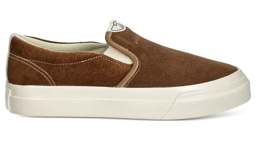 Stepney Workers Club Slip-On-Sneakers aus Wildleder “Brown” (YA03204)