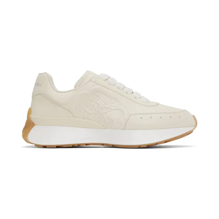Alexander McQueen Beige Sprint Sneakers (705076WIC9G)