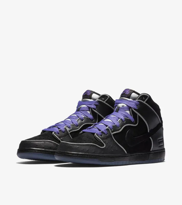 Nike Dunk SB High Black Purple Box Black/Black-White-Purple Haze (833456-002)