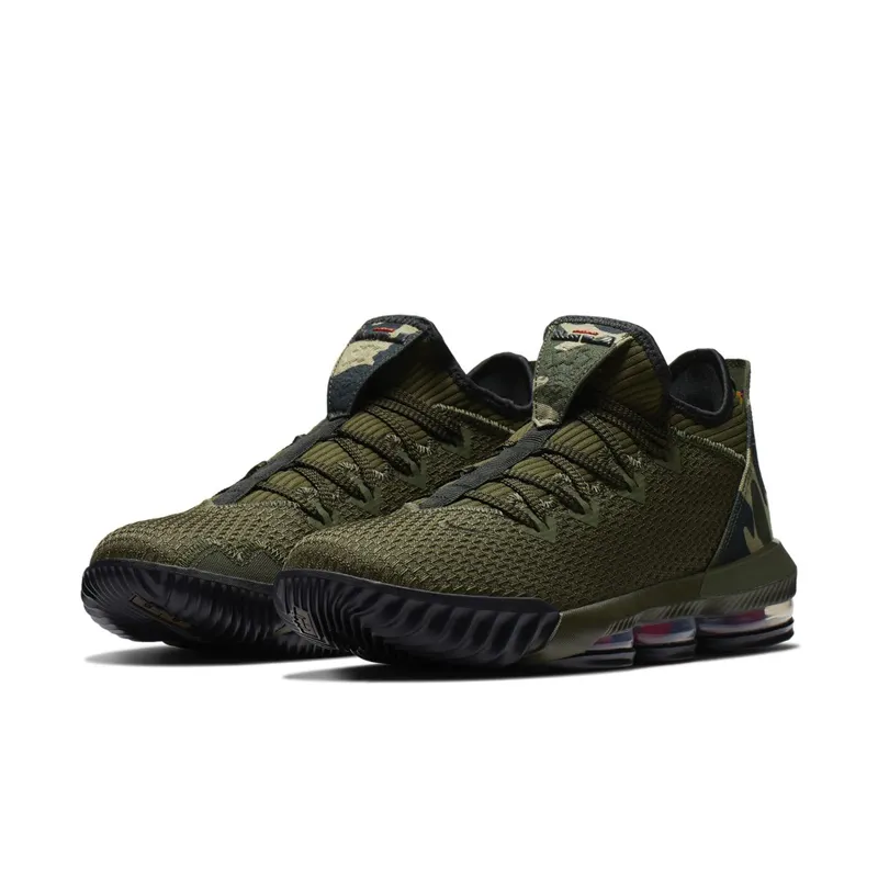 Nike LeBron 16 Low Camo Cargo Khaki/Black-Neutral Olive (CI2668-300)