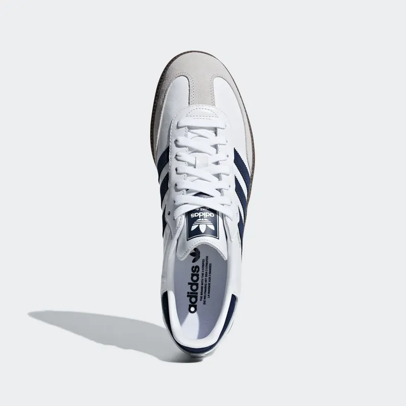 adidas Samba OG Cloud White Collegiate Navy Cloud White/Collegiate Navy/Crystal White (B75681)