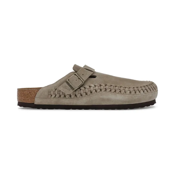 Birkenstock Boston Braided Suede Kith Taupe (1030958)