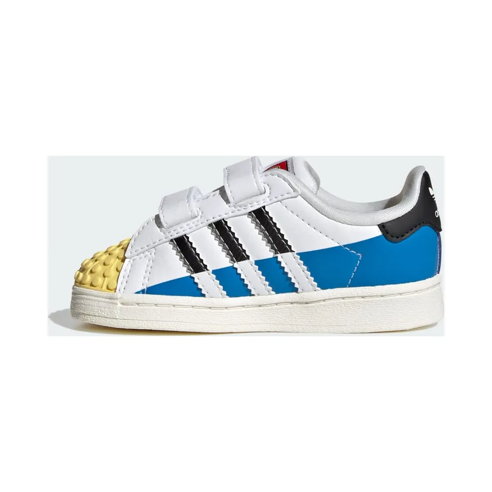 adidas Superstar x LEGO® Kids Cloud White / Core Black / Bright Blue (IF2913)