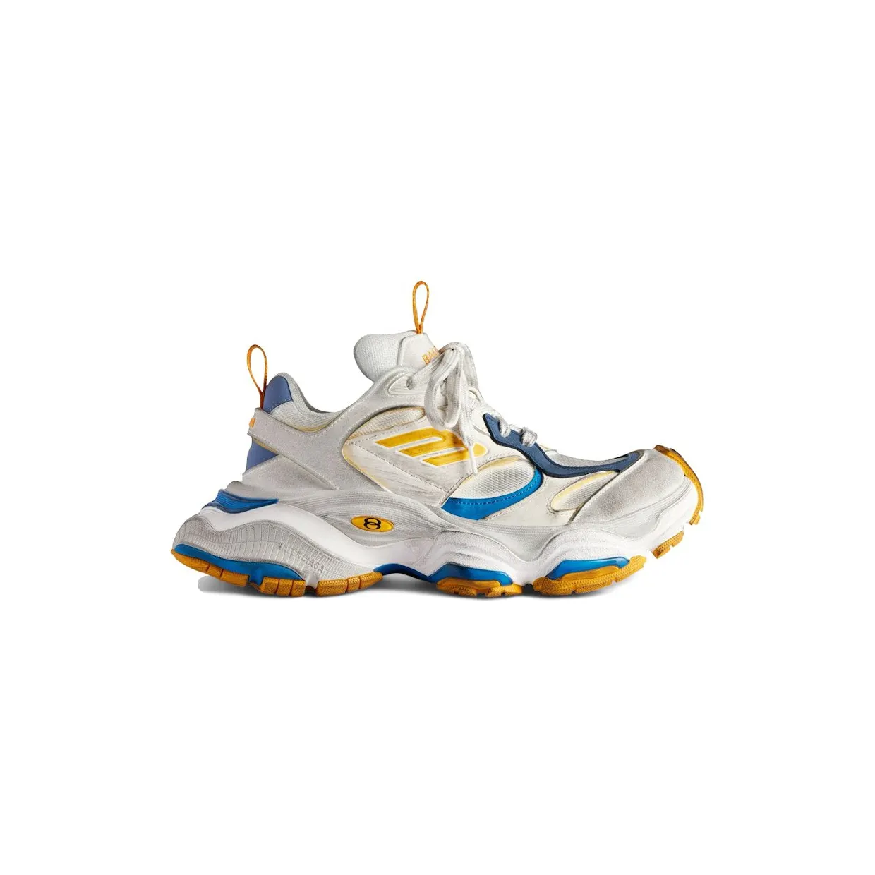 Balenciaga Cargo Worn-Out White Orange Blue (785754 W2MV1 9174)