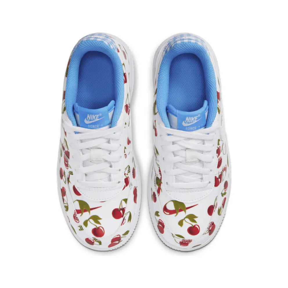 Nike Air Force 1 Low Cherries (PS) White/University Blue-Track Red-White (CJ4118-100)