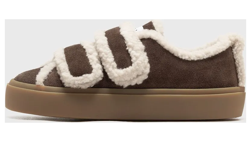 INUIKII SHEARLING LOW VELCRO Brown
