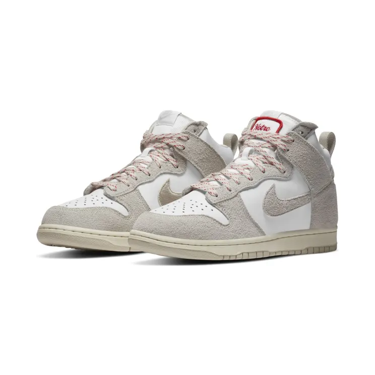 Nike Notre x Dunk High ‘Light Orewood Brown’ Light Orewood Brown/White/Red (CW3092-100)