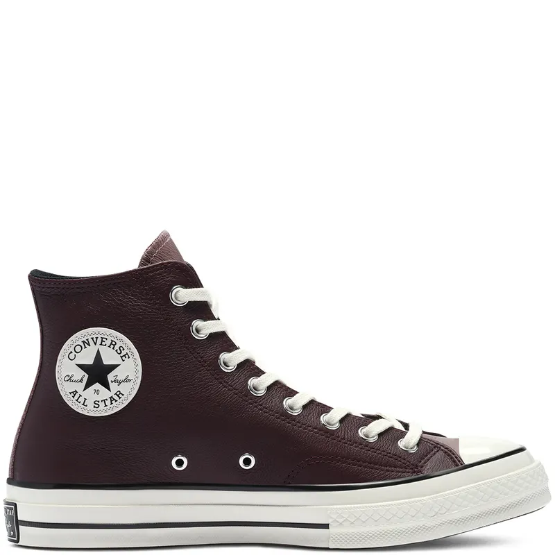 Converse Chuck 70 Leather High ‘Colorblock – Black Currant’ Black Currant/Noble Grey/Egret (169580C)