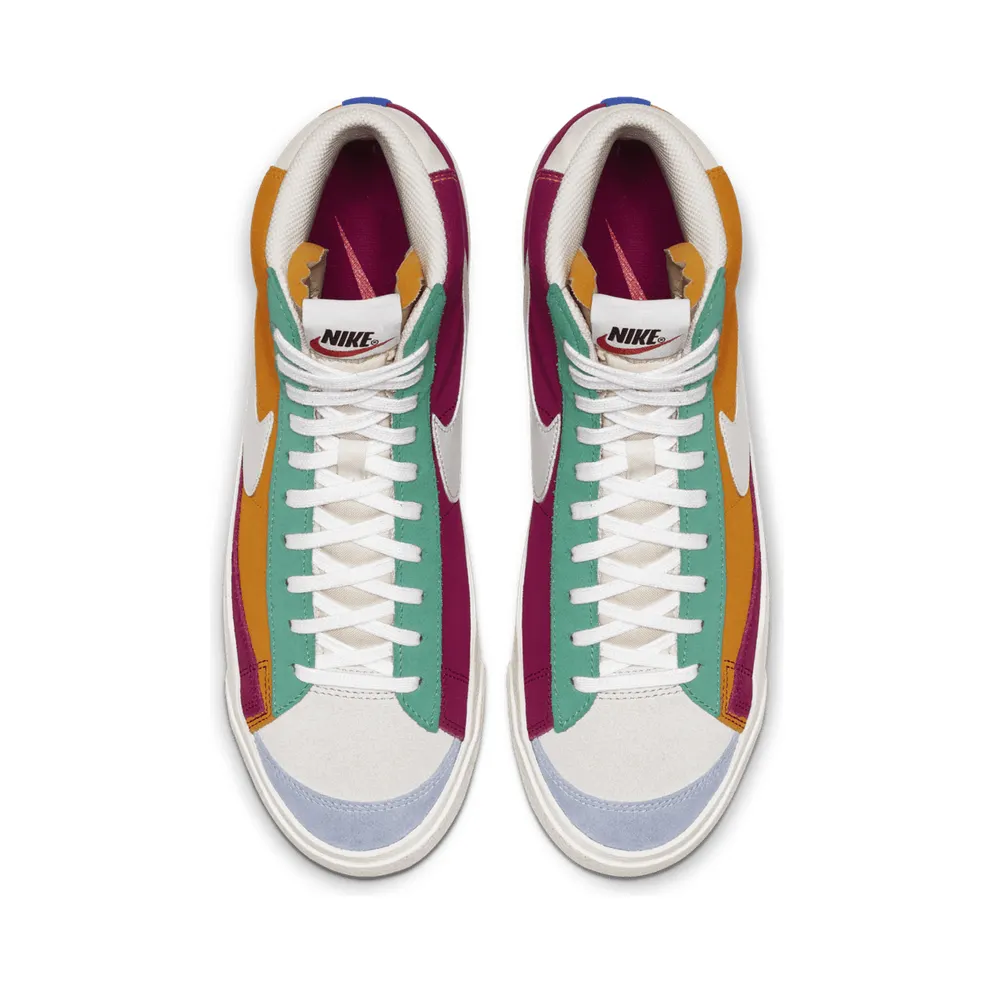 Nike Blazer Mid 77 Vintage Multi-Color Noble Red/Kinetic Green-Jade Aura-Vast Grey-Psychic Blue-Racer Blue (CI1167-600)