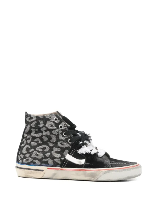 PAUL EASTERLIN Caly Star High-Top- mit Leopardenmuster – Black (CS020WB)