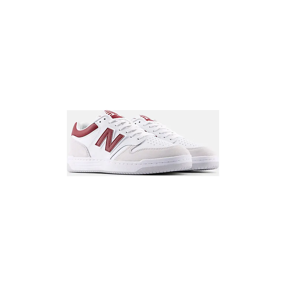 New Balance 480 White Beige Dark Red (BB480LIR)