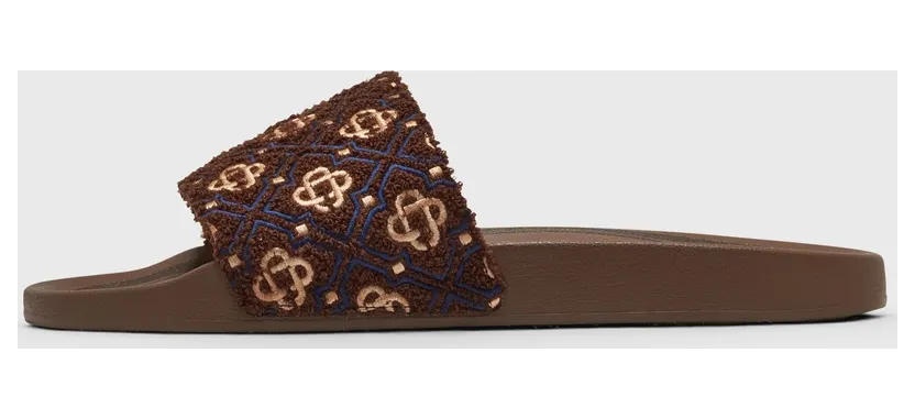 Casablanca MENS MONOGRAM POOL SLIDER Brown