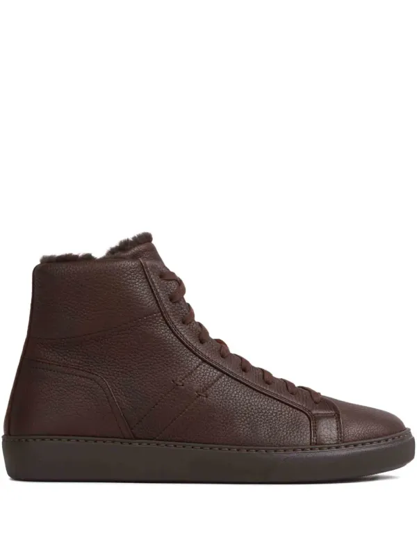 Henderson Baracco Boris leren high-top – Bruin (BORISCM01CERVO)