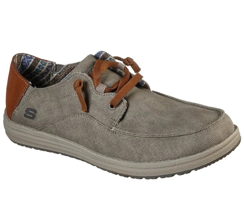 Skechers Relaxed Fit: Melson – Planon Sneaker Taupe