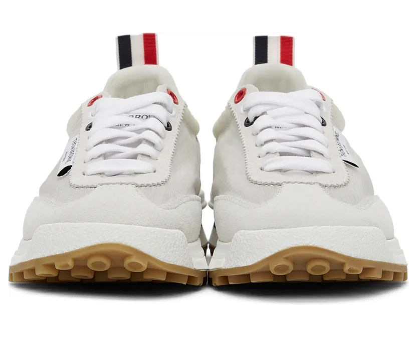 Thom Browne White Unlined Tech Runner Sneakers (FFD059A-07685) (2)