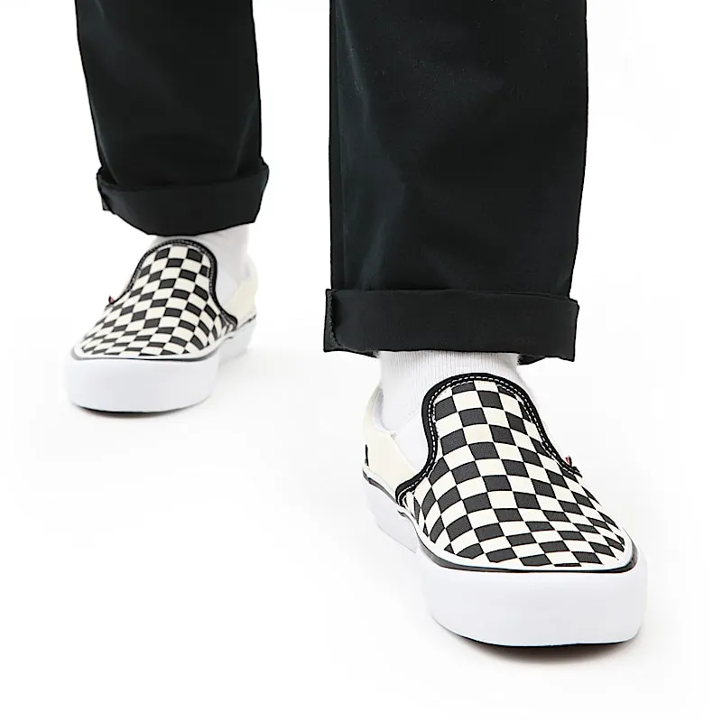 Vans Slip-On Pro Checkerboard Black White Black/White (VN0A347VAPK)