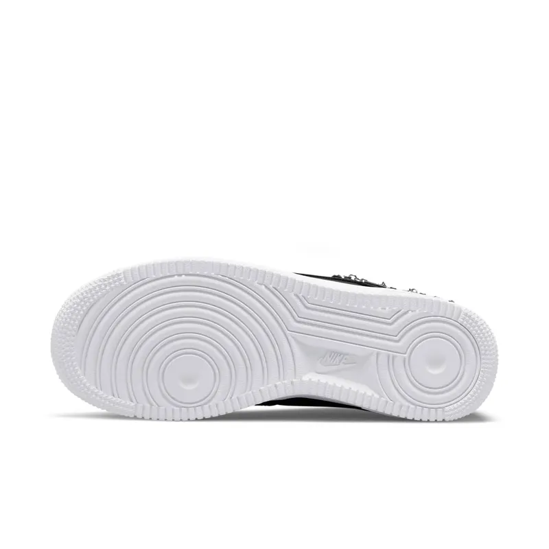 Nike Air Force 1 Low LX Black Pendant (W) – “Black / White / Metallic Silver” (DD1525-001)