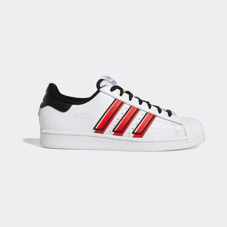 adidas Superstar Cloud White / Vivid Red / Solar Yellow (GX6026)