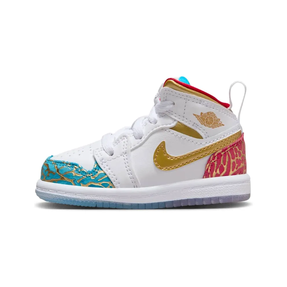 Jordan 1 Mid Sneaker School NC to Chi (FB2211-100)