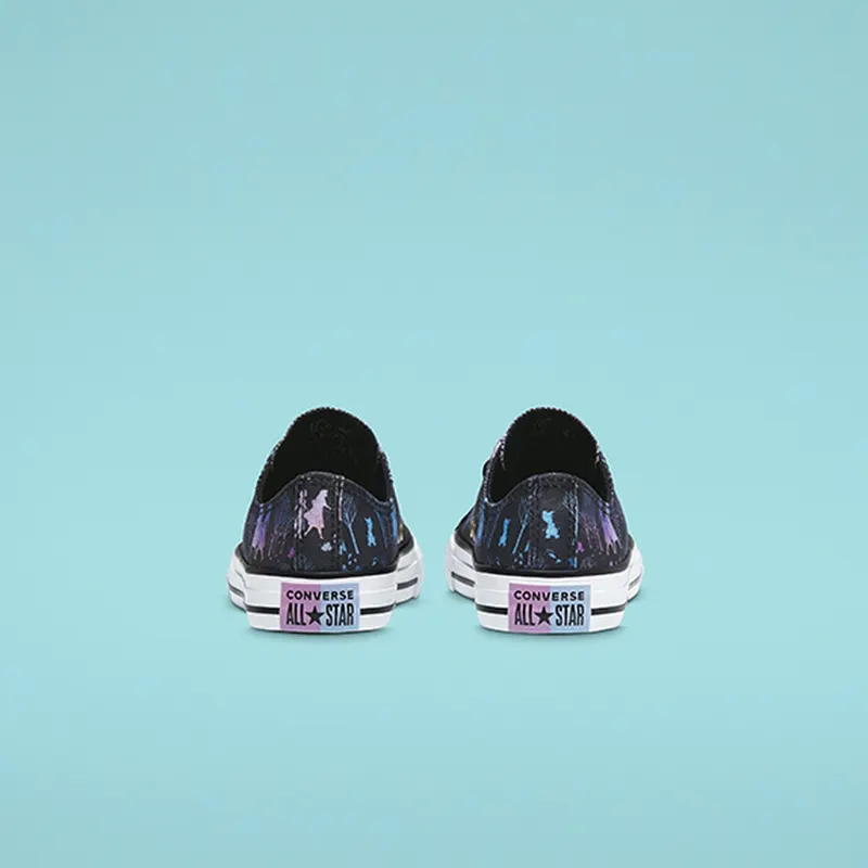 Converse Chuck Taylor All-Star Low Frozen 2 Black (PS) Black/Multi-White (367361F)