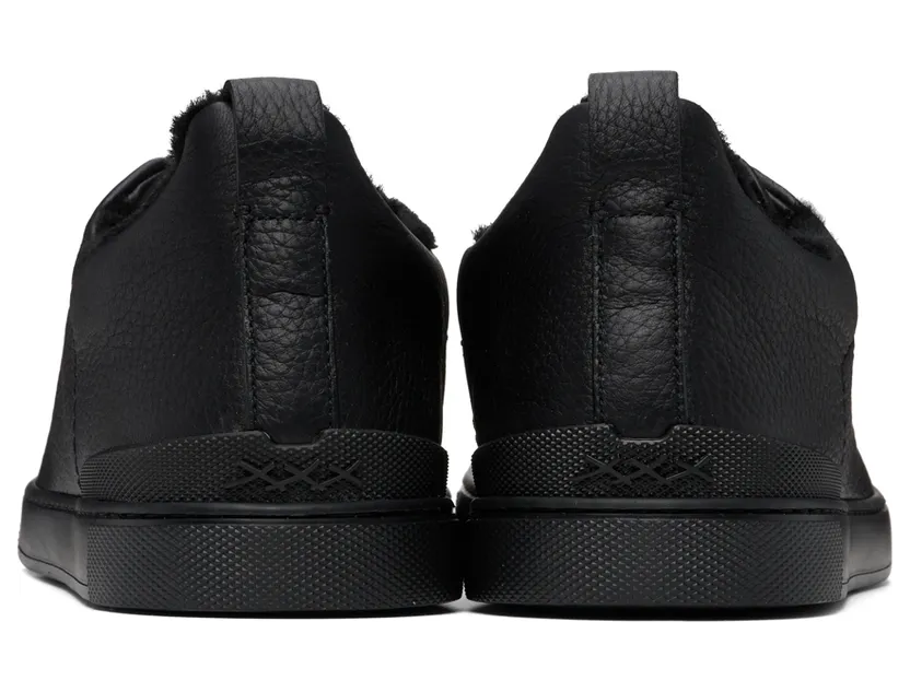 ZEGNA Black Triple Stitch™ Sneakers (LHCLM-S4668Z) (2)
