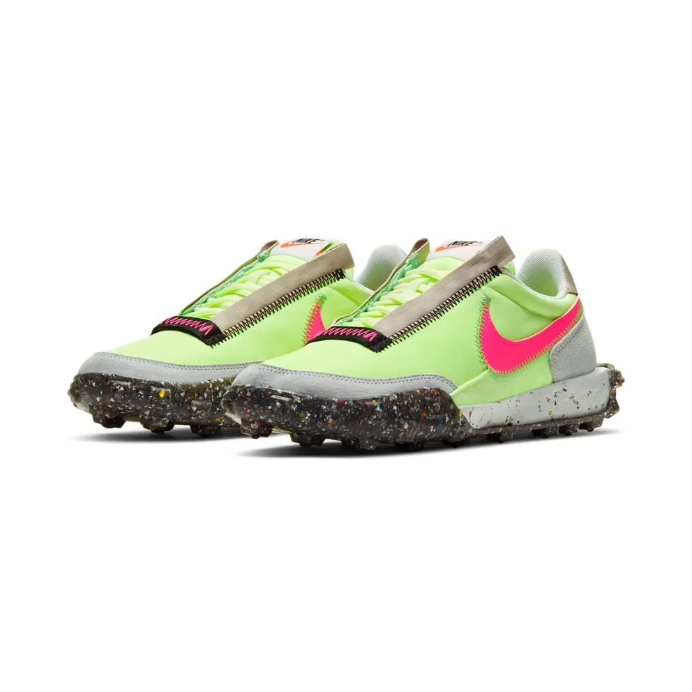 Nike Waffle Racer Crater Barely Volt (W) Barely Volt/Black-Poison Green-Pink Blast (CT1983-700)