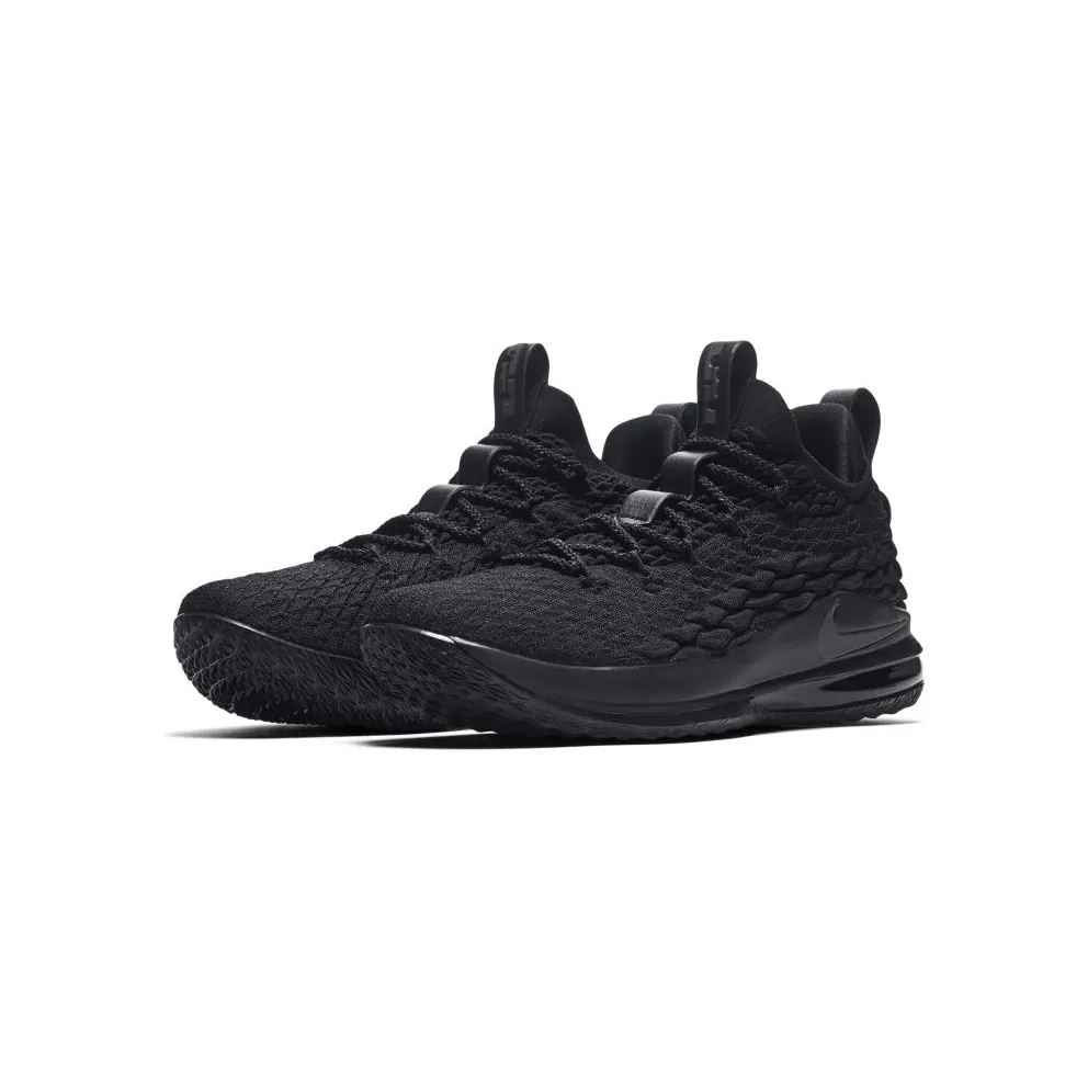 Nike LeBron 15 Low Blackout Black/Black-Thunder Grey (AO1755-004)