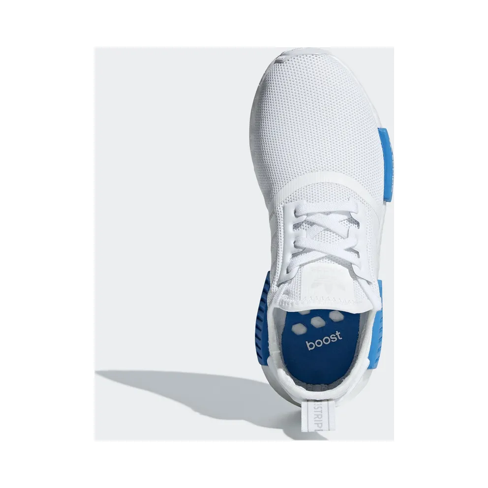 adidas NMD R1 Cloud White Bright Blue (Youth) Cloud White/Cloud White/Bright Blue (AQ1785)