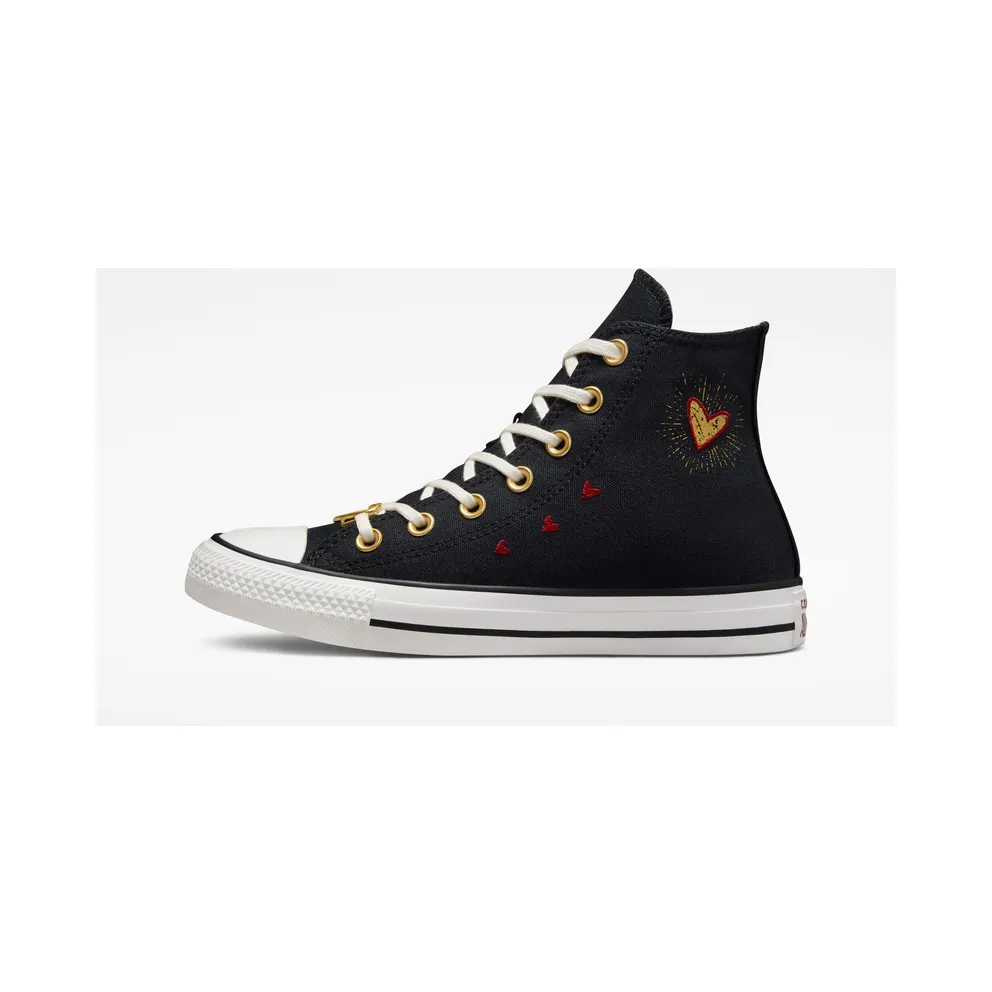 Converse Chuck Taylor All Star Hearts Schwarz/wit/back Alley Brick