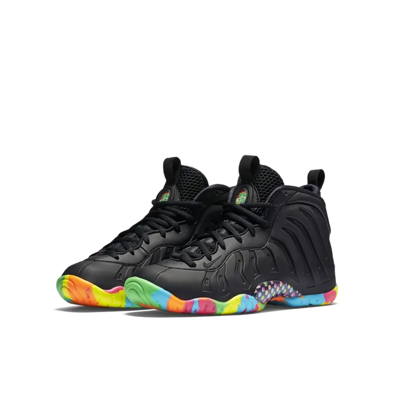 Nike Air Foamposite One Black Fruity Pebbles (GS) Black/Black-Multi-Color (846077-001)