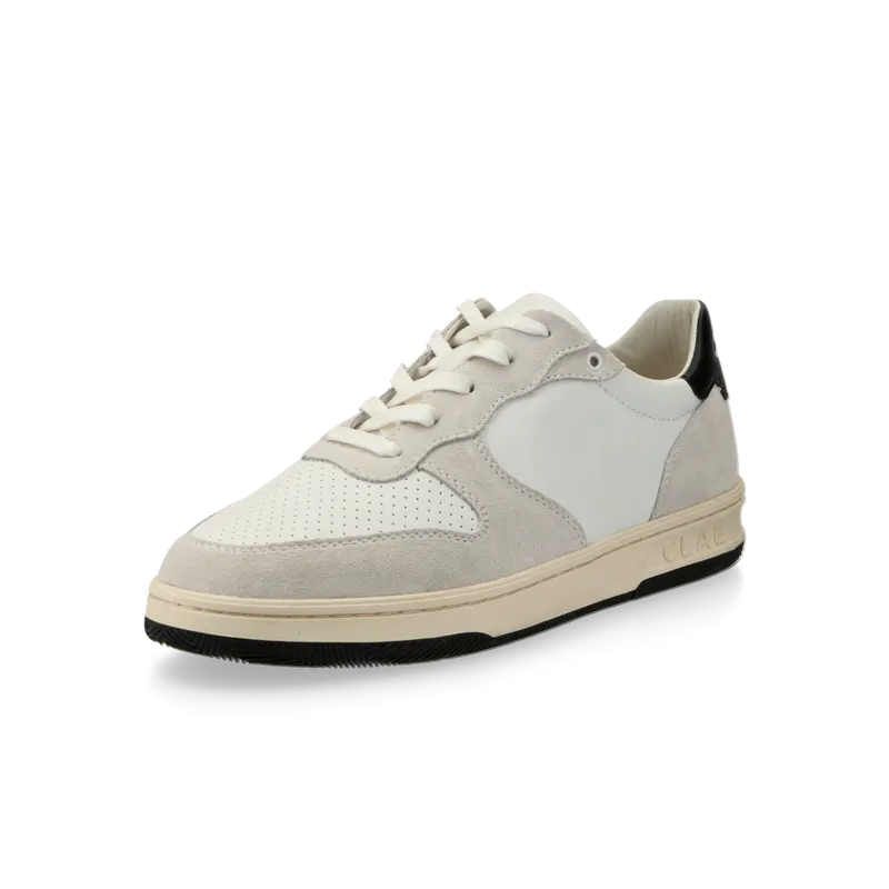CLAE Malone (white leather / black) – CL23AMA01