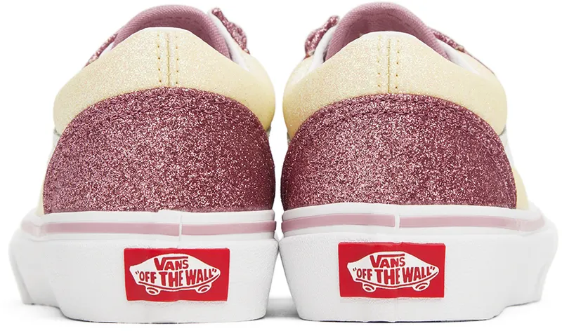 Vans Kids Pink & Off-White Old Skool V Little Kids (VN0A5EE80FU)