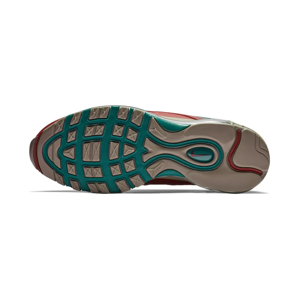 Nike Air Max 97 Light Taupe Geode Teal Team Red Light Taupe/Light Taupe-Geode Teal-Team Red (AQ4126-202)