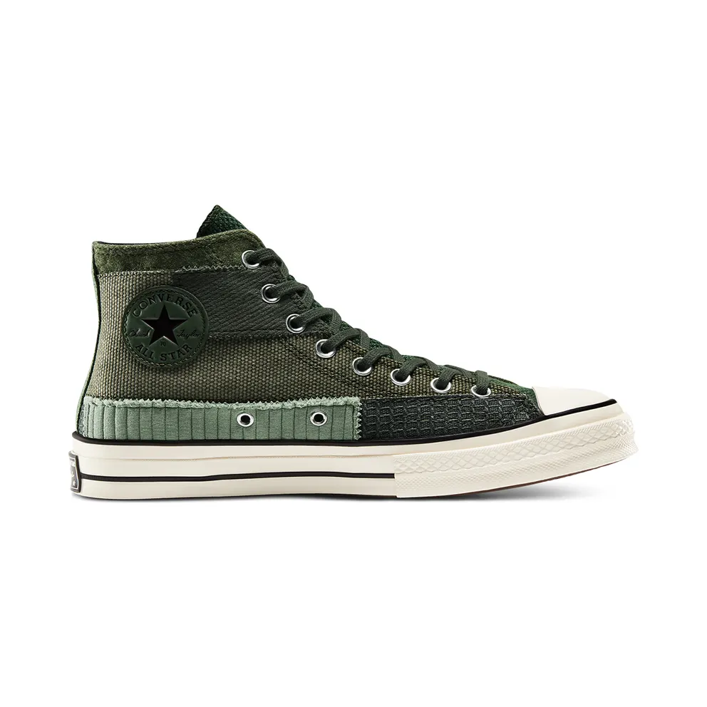 Converse Mono Patchwork Chuck 70 High Top Forest Egret Forest/Egret/Black (167138C)