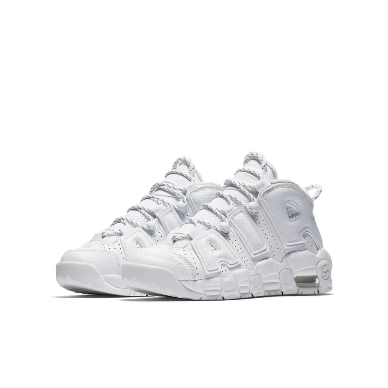 Nike Air More Uptempo Triple White (GS) White/White-White (415082-102)