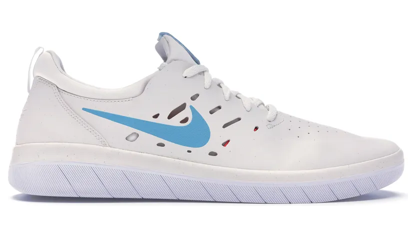 Nike SB Nyjah Summit White Light Blue Fury