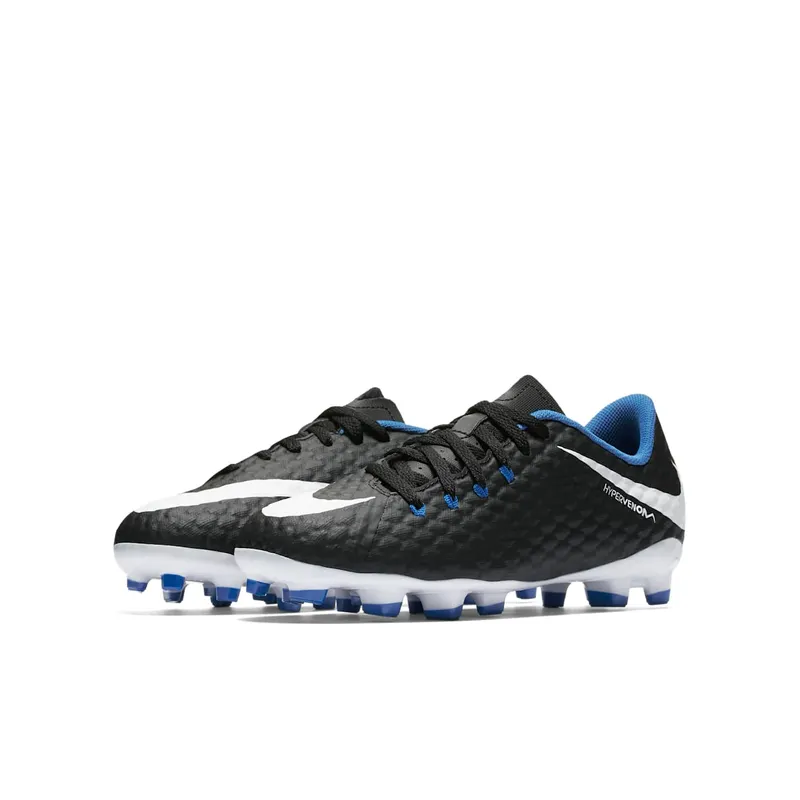Nike Hypervenom Phelon 3 FG GS “Black White Royal” (852595-002)