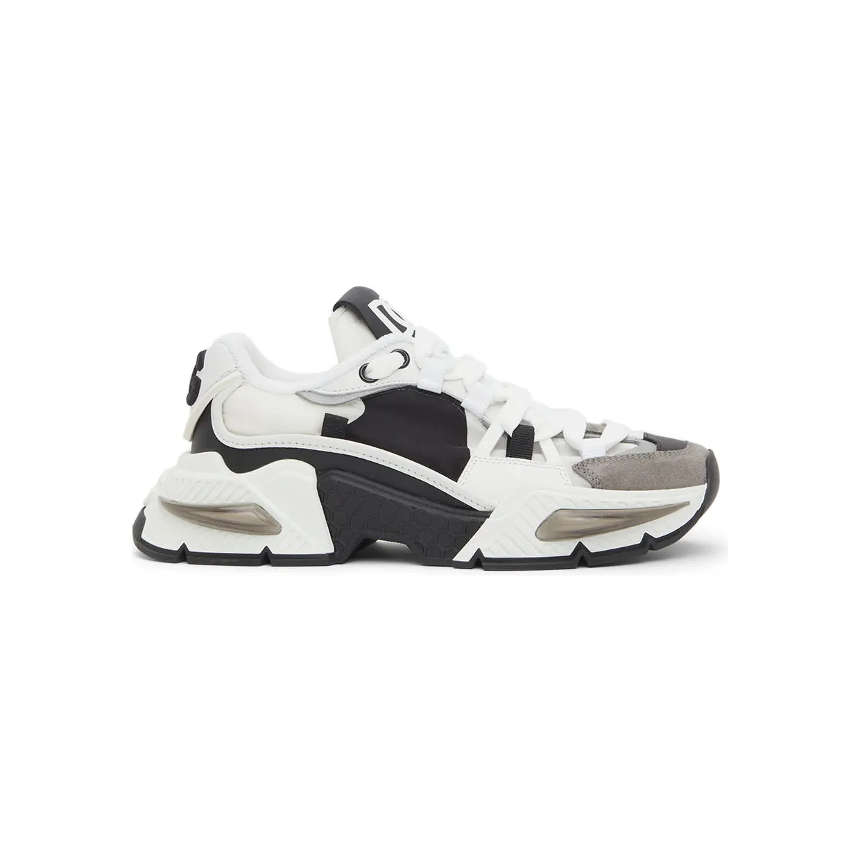 Dolce & Gabbana White & Black Airmaster Sneakers (CK1984 AY337)